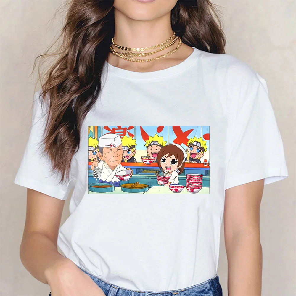 

T-shirt New Naruto Funny Anime Women Cartoons Kawaii Print Casual Clothes Unisex Cute Couples Vintage Aesthetic Tees Femme Tops