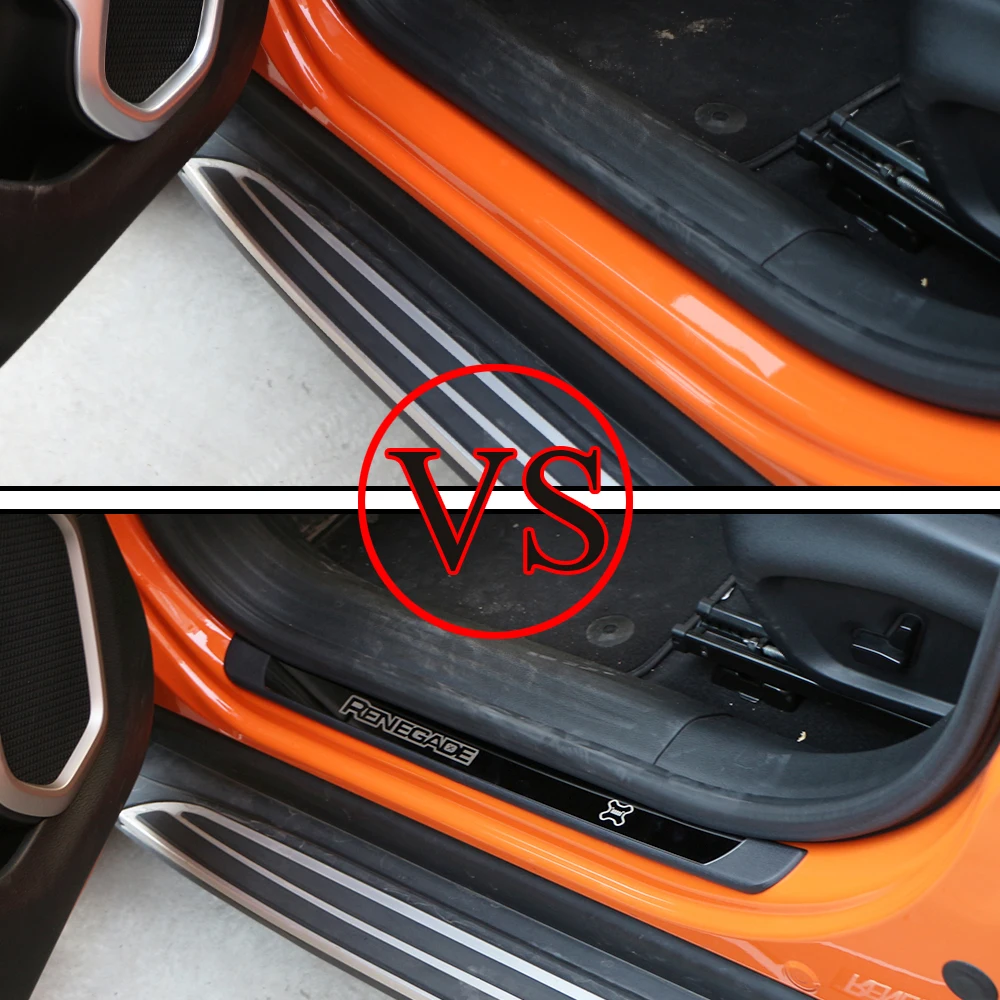 Накладка на порог автомобиля подходит для Jeep Renegade защитная наружная отделка