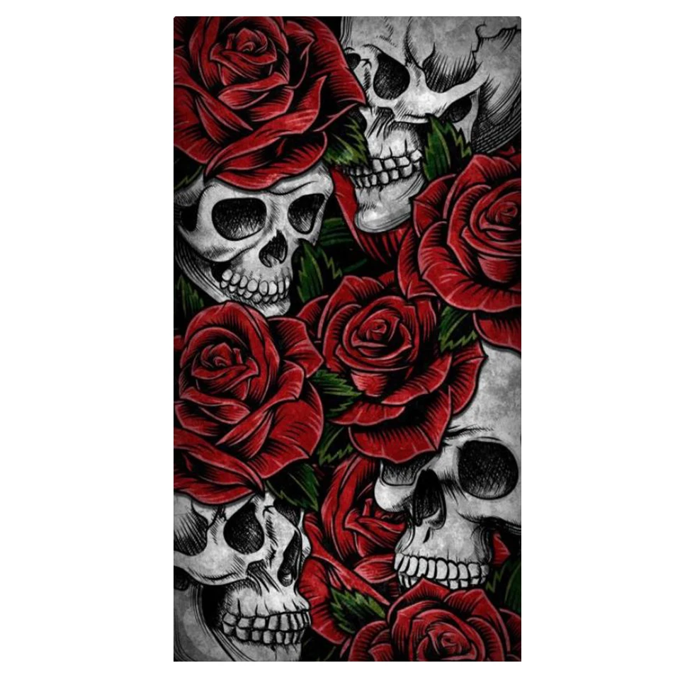 

Алмазная живопись 5d "сделай сам", Череп, Алмазная мозаика, искусственная Бриллиантовая вышивка, алмазная вышивка, декор для гостиной