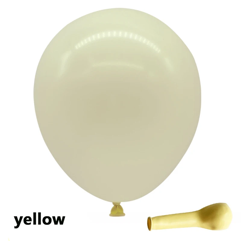 5inch 200pcs yellow 100 шт. 5 дюймов 10 дюймов латексный шар Макарон круглый шар сердца Свадебный декор для комнаты свадебный стол воздушные шары для украшения вечеринок - Цвет: 5inch 200pcs yellow