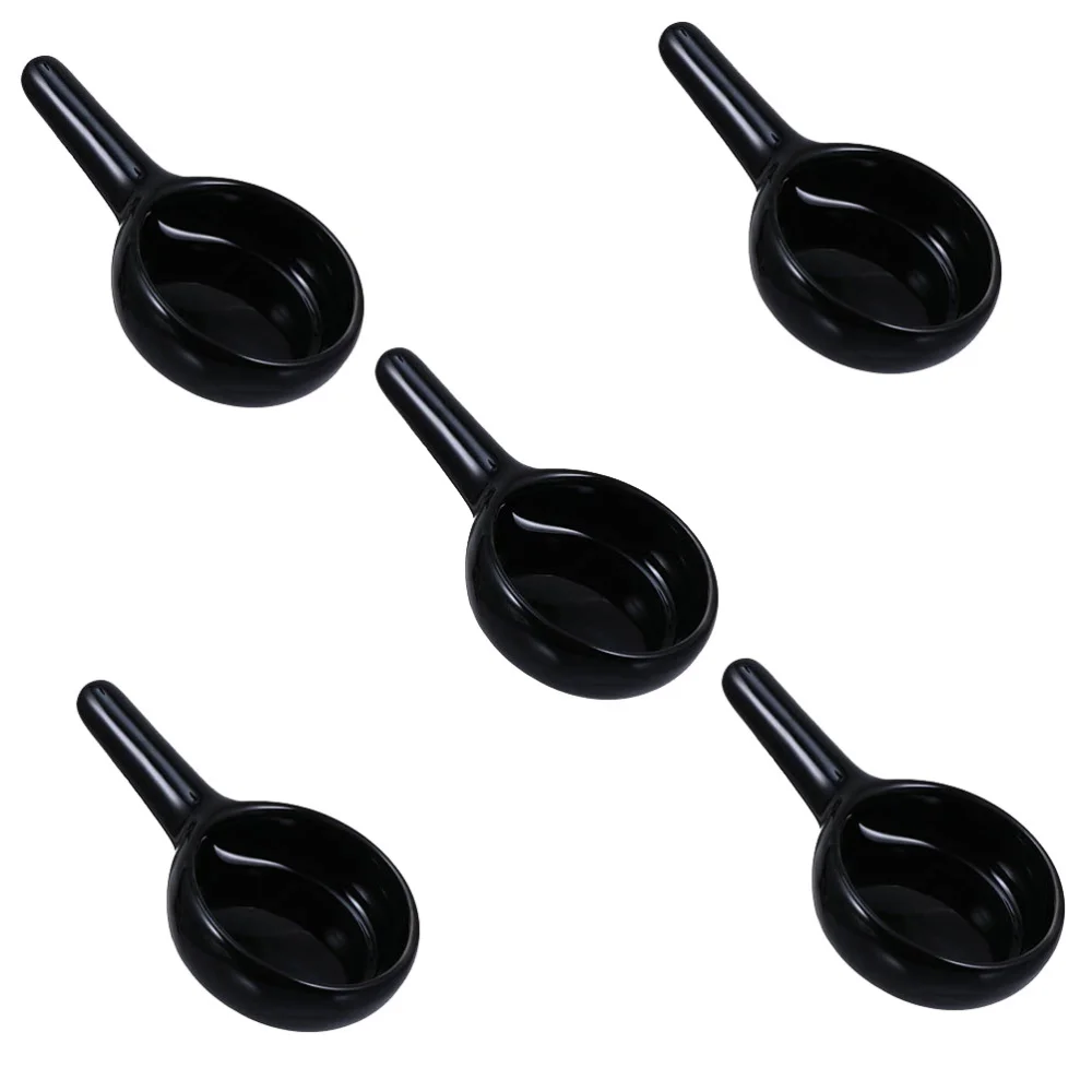 

5pcs Practical Candle Spoon Mini Candle Tray Ceramic Candle Storage Holder