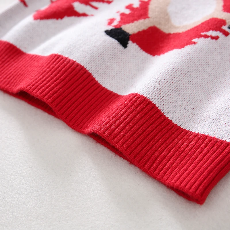 

Christmas sweater blouse turtlenecks for girls Sweater with deer sweater xmas boys Santa Claus cotton Knit winter children