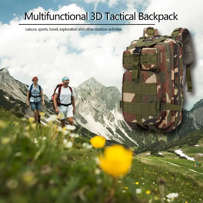 

30L Multifunction Outdoor Sports Waterproof Backpacks Large Capacity 3D Storage Rucksack Travel Hiking Climbing Knapsack Mochila