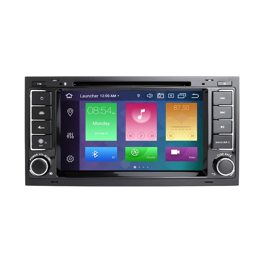 Автомобильный DVD-плеер 4 Гб 64 IPS DSP 2 Din Android 11 для VW/Volkswagen/Touareg/Transporter T5 2004-2011