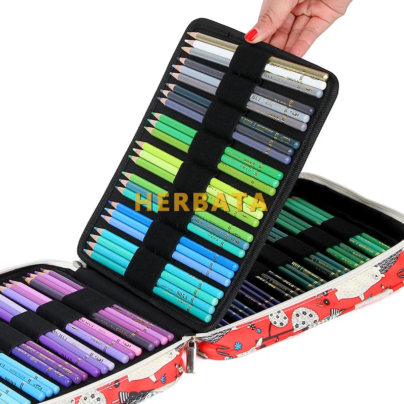 С высокой пропускной способностью Карандаш Чехол 150 отверстия пенал для ручек