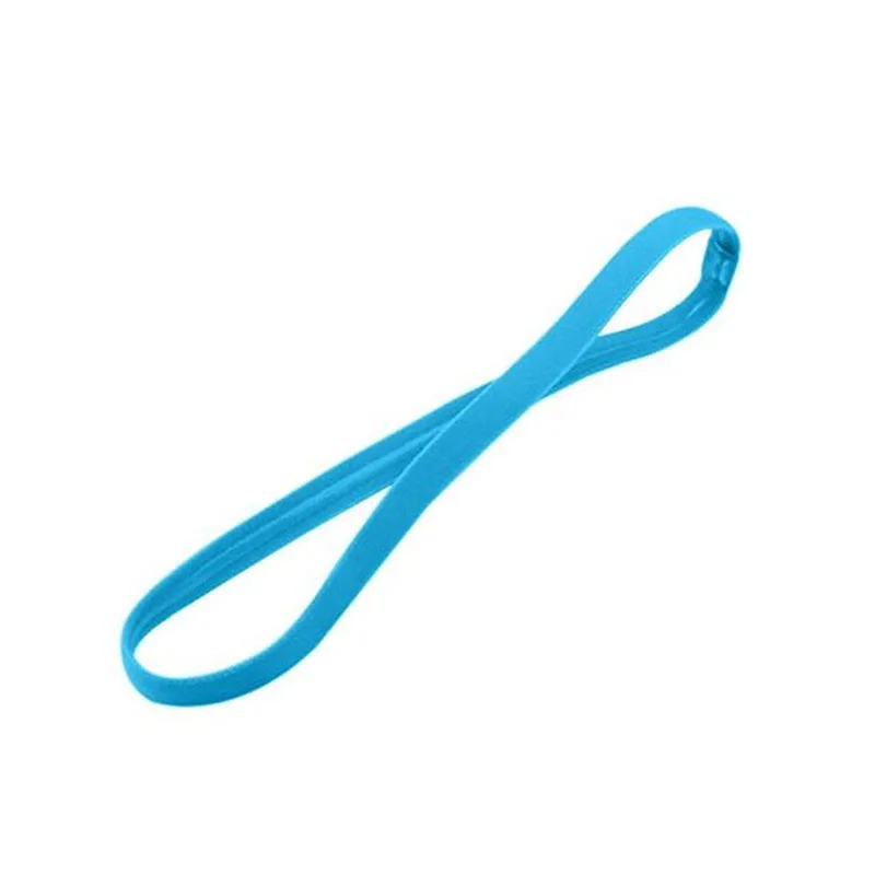 

Women Candy Color Yoga Hair Bands Sports Headband with Button Girls Elastic Rubber Sweatband Football Running Yoga Accessories