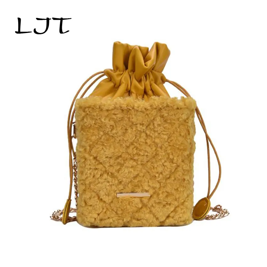 Женские плюшевые повседневные сумки с короткими ручками индивидуальная женская