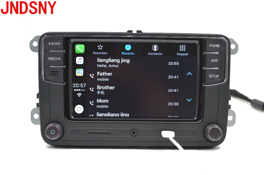 JNDSNY RCD330G CarPlay RCD330 Plus CarPlay Автомагнитола для VW Tiguan Golf 5 6 Jetta MK5 MK6 Passat Polo Touran 6RD 035 187B