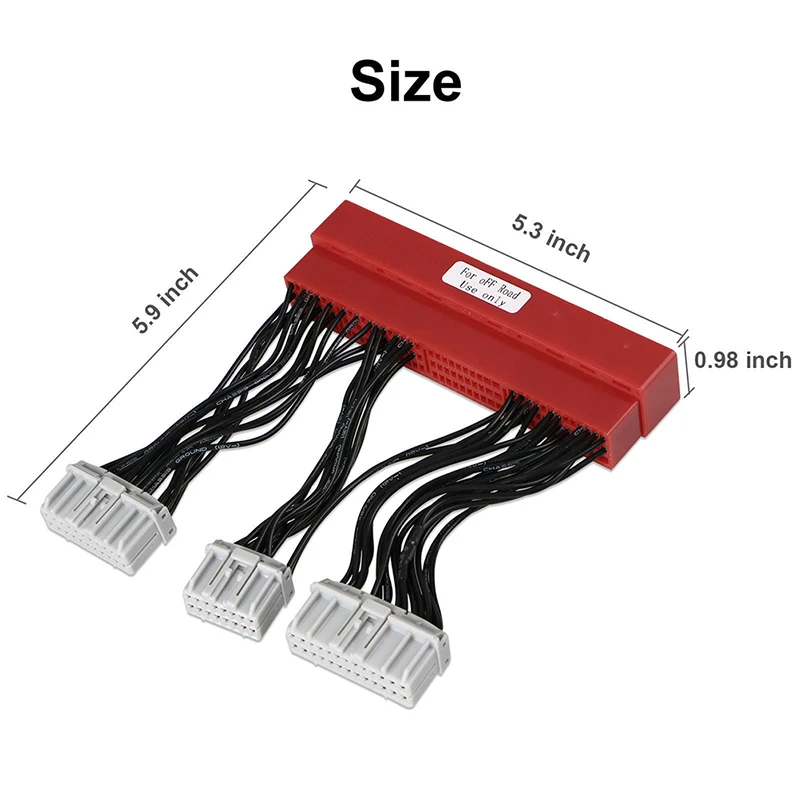 

1pcs OBD2A To OBD1 Conversion ECU Jumper Harness Adapter For Honda Civic Accord Acura