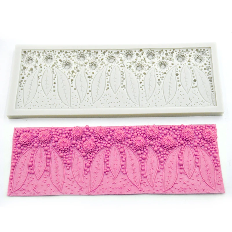 Meiжур лепесток цветов жемчужная паста сахарная мастика помадка форма для торта