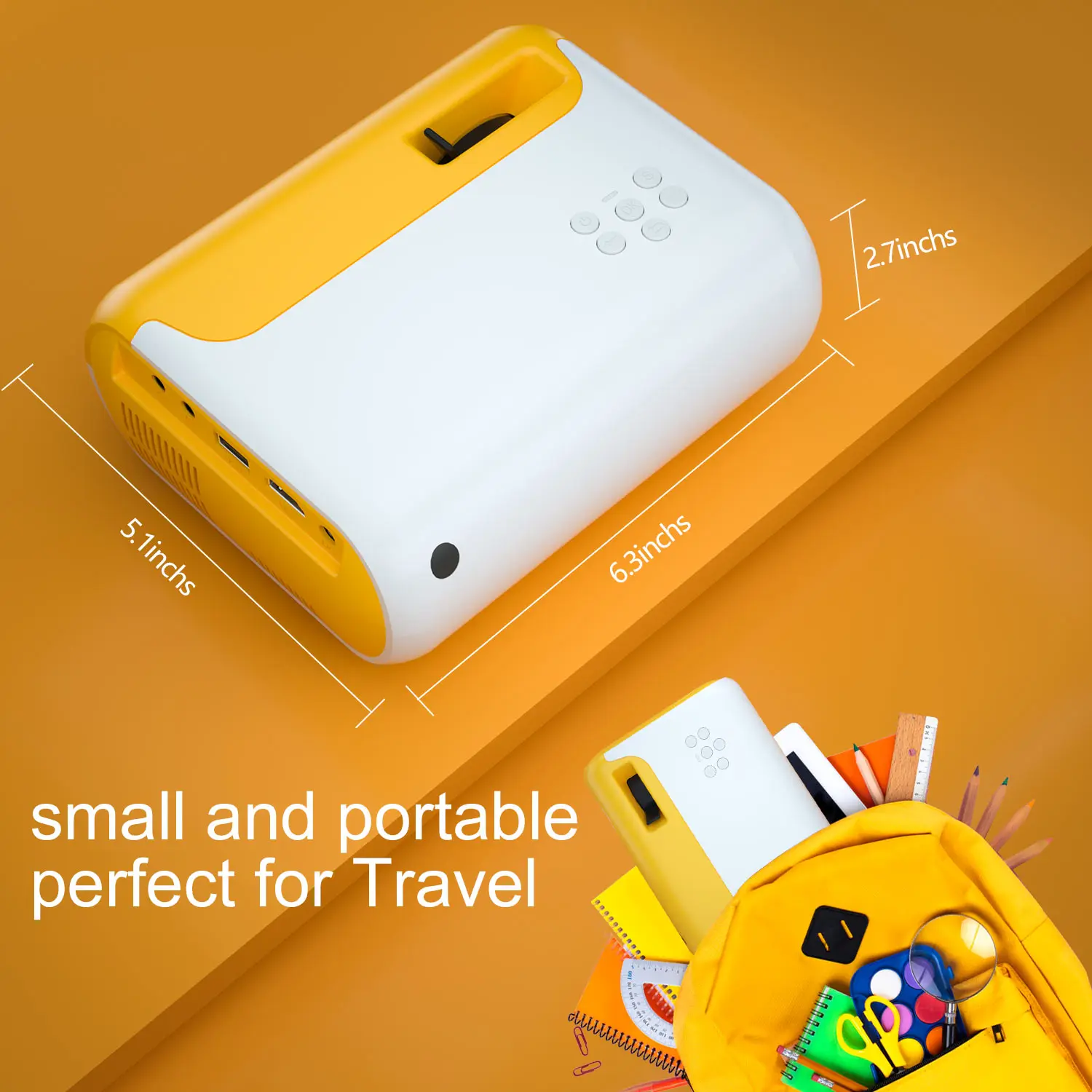 Salange 2800 Lumen Mini Led Home Projector P80 Portable Projetor 1080P Support Proyector for Video Beamer Children Gift | Электроника