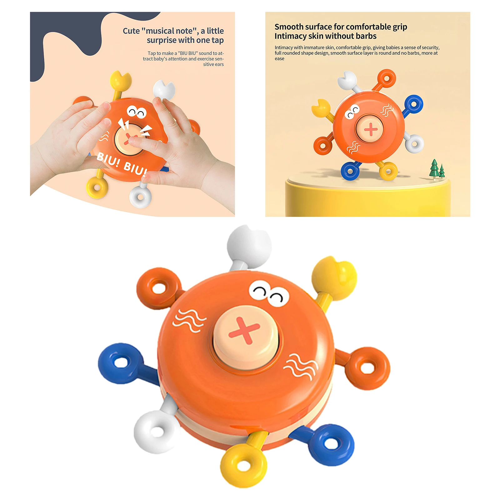 

Cartoon Finger Exercise Toy Early Education Voiced Toys Tool for Child Kids