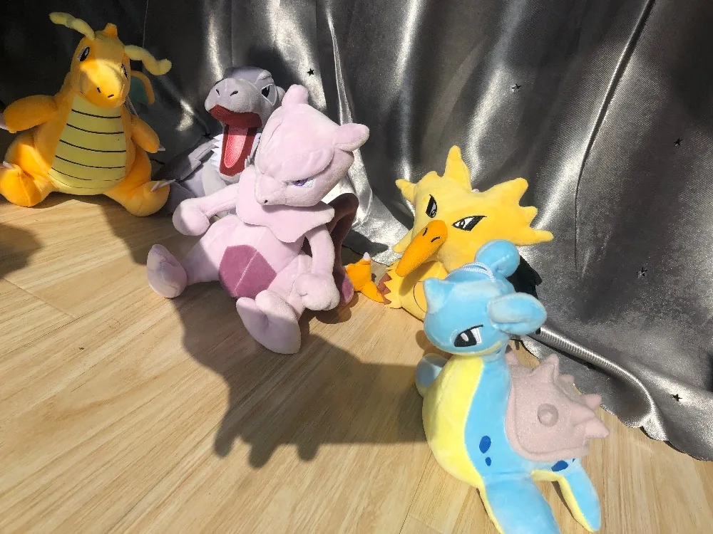 Пикачу Squirtle Charmander Bulbasaur Eevee Jigglypuff Mewtwo плюшевый снорлакс кукла мягкая чучела Подвеска Дети Детские игрушки Подарки