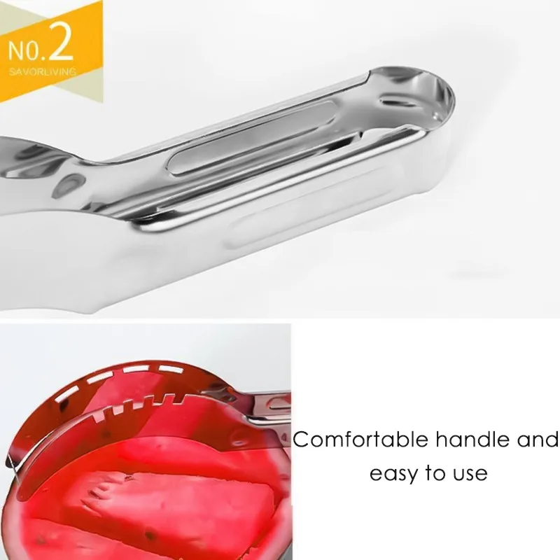 

Watermelon Slicer Carving knife Stainless Steel Cutter Fruit Scoop Slicer Tools for Hami melon Pitaya Watermelon Kitchen Tools