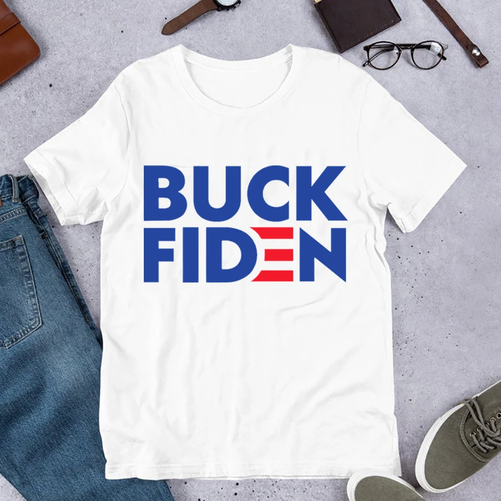 

Buck Fiden T Shrit Funny Biden Political Graphic Cotton Tees