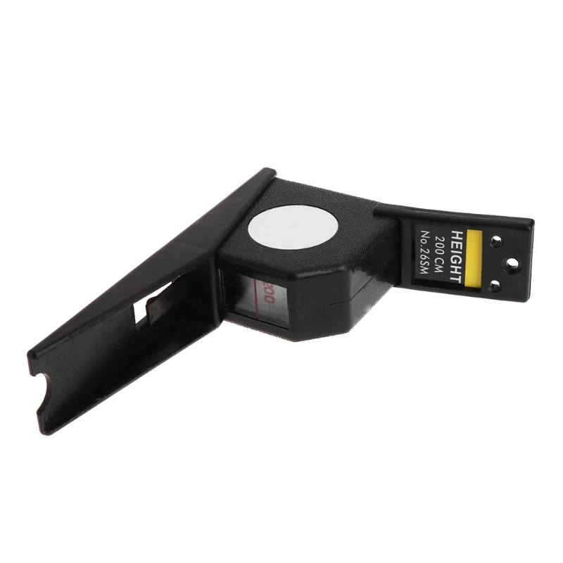 

200cm Stadiometer Black Wall Mounted Height Meter Growth Ruler CM Metric 97QD