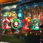 Рождественская Снежинка, наклейка на окно, Рождество 2022, наклейка на стену, наклейки на стену для детской комнаты, рождественские украшения для дома, новый год