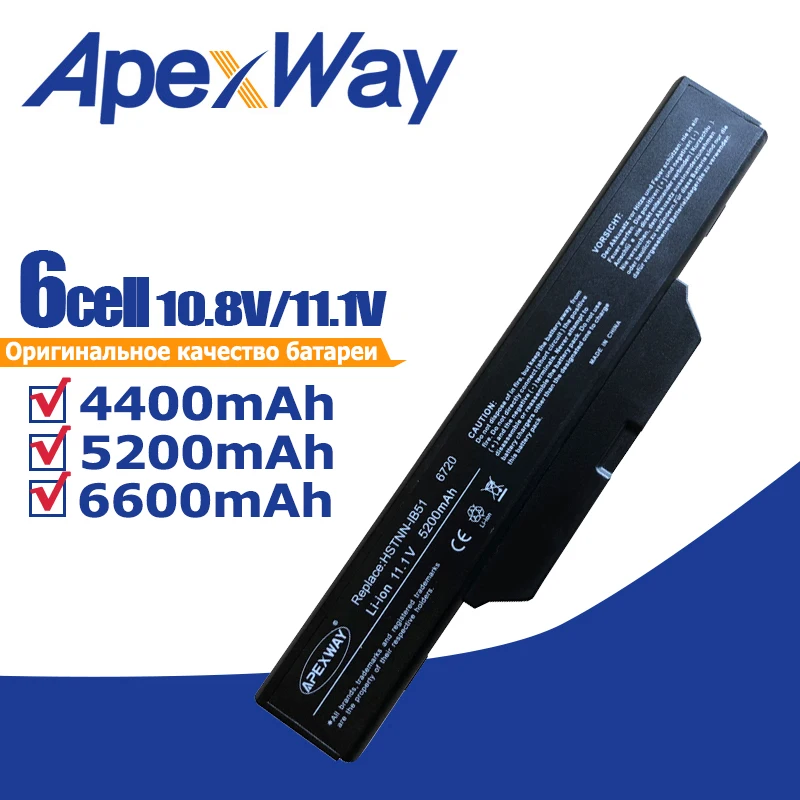 6-элементный Аккумулятор Apexway для ноутбука HP Compaq 615 610 550 6720 6720s 6730 6735s 6820 6820s 6830 6830s |