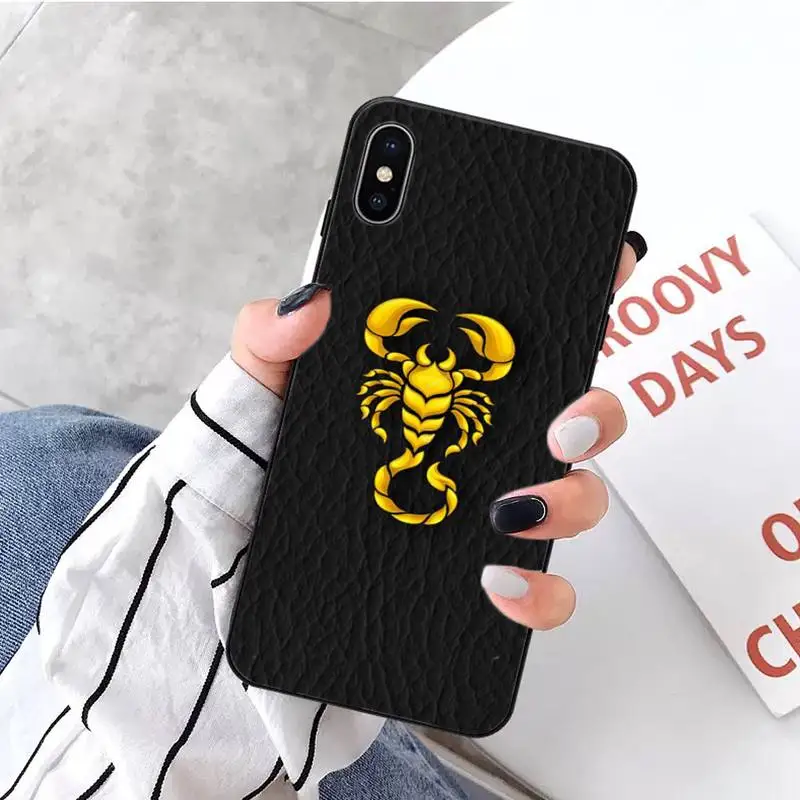 

crab scorpion Animal pattern Phone Case for iPhone 11 12 pro XS MAX 8 7 6 6S Plus X 5S SE 2020 XR mini luxury design shell funda