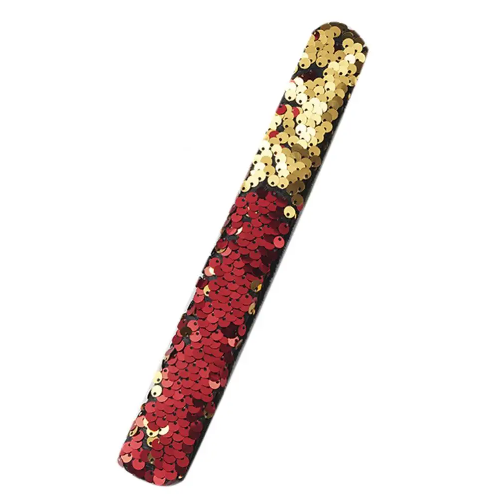 

Shiny Children Sequins Slap Bracelet Wristband Headband Party Wrist Strap Gift