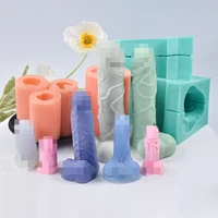 3d sexy penis silicone candle mold different size gifts baking sugar chocolate cake making candle moulds resin ice cream form