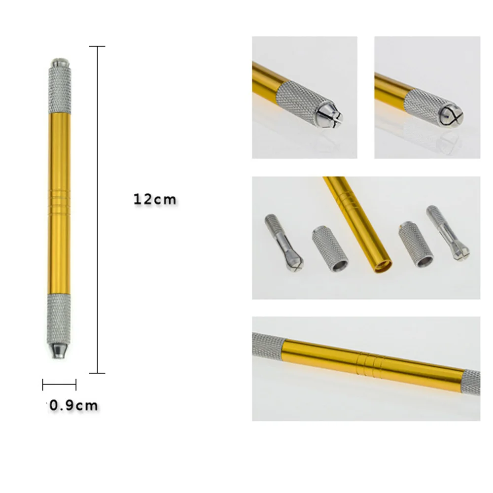 

Double Head Microblading Tattoo Pen Permanent Makeup Eyebrow Manual Tattoo Pen For 3D Eyebrow Embroidery Eyebrow Tattoo Tools