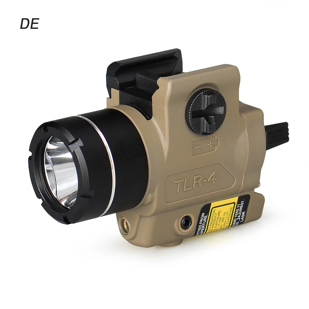 Тактический светильник TLR-4 светодиодный фонасветильник белого цвета с красным