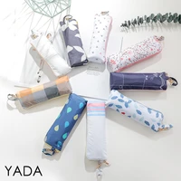 yada fashion simple pattern mini umbrellas rain 3 folding umbrella for women girl windproof designer umbrellas female ys200260
