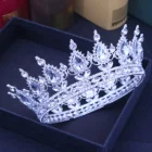 Король королевы, свадебная тиара, корона, свадебная винтажная диадема с кристаллами, украшения для волос для женщин и мужчин, стразы для невесты, аксессуары для волос