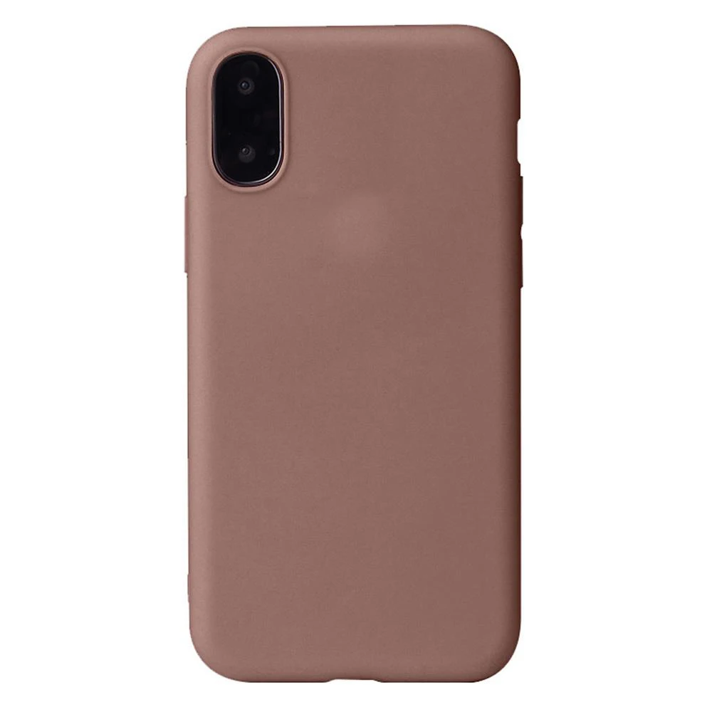 

Matte Silicone Phone Case For iPhone XS Max TPU Candy Color Back Cover Silicone Solid Color Case