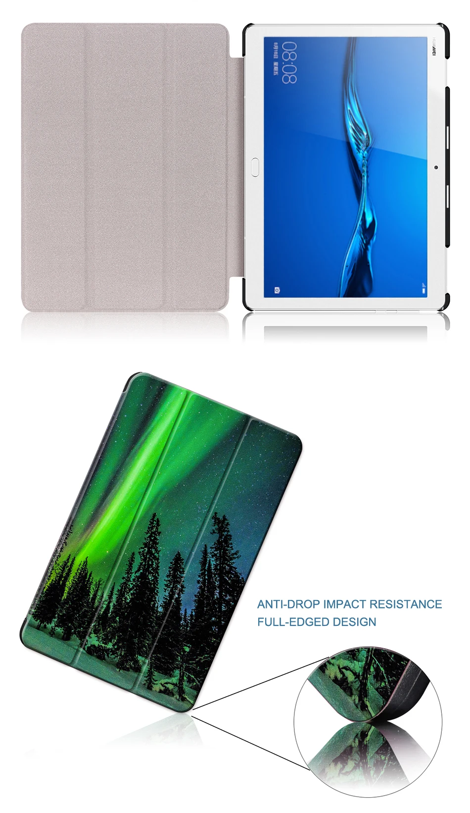 MTT чехол из полиуретановой кожи для планшета для huawei Mediapad M3 Lite 10 BAH-W09 BAH-AL00 10,1 ''Магнитный Флип-стенд Умный чехол защитный чехол