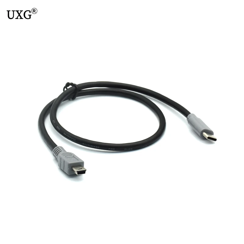 1 шт. usb type C 3 штекер к Mini USB 5 Pin B OTG конвертер ведущий переходник Кабель для передачи