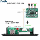 Беспроводная плата mp3-декодера с поддержкой Bluetooth 5,0, 9-12 В, USB, TF, FM-радио, модуль 2x15 Вт, усилитель, цветной экран, Автомобильный MP3-плеер с контроллером
