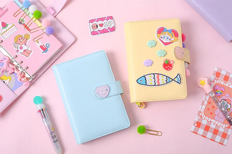 Корейский Блокнот Binder Bullet Journal Set A6 спиральный органайзер для планирования мероприятий сетка записная книжка DIY девушка план путешествия 6 кольцо руководство