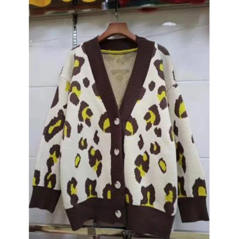 

Winter Clothes Women Spring Knit Cardigan Temperament Commute Loose Women's Jacket Elegant Knitwear Harajuku Single-Breasted