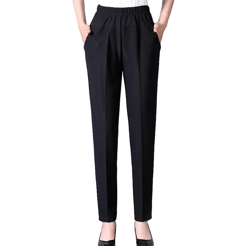 Брюки-шаровары женские осенне-зимние теплые свободные с эластичным поясом в