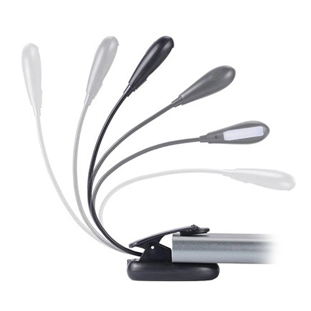 

LED Clip Reading Lamp withB Rechargeable Double Light reading bedside Eye Care Brightness Book clamp light