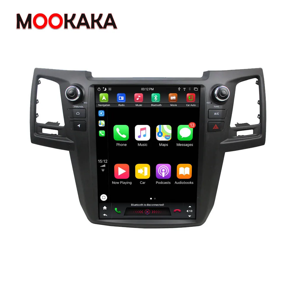 64 Гб Px6 Tesla Style мультимедийный плеер Android 9 вертикальный экран GPS для Toyota Fortuner 2008 2015 AT