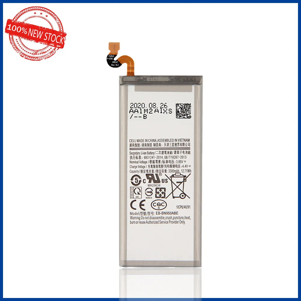 100% Оригинальный 3300 мАч EB-BN950ABE для Samsung Galaxy Note 8 N950 SM-N950F N950FD N950U/U1 N950W N950N N9500 Note8