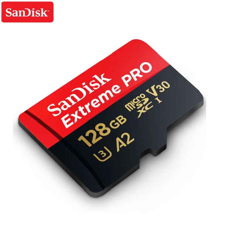 sandisk Extreme Pro Micro SD Card до 170 МБ/с. A2 V30 U3 64 Гб 128 ГБ 256 sandisk TF карта, карта памяти Micro SD с адаптером SD
