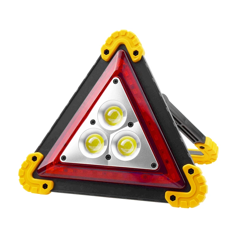 Car LED Work Light Road Safety Emergency Breakdown Alarm Lamp Portable Flashing on Hand Triangle Warning Sign | Автомобили и