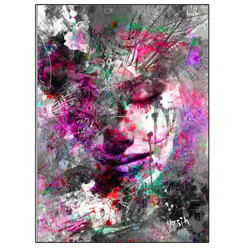 Абстрактная девушка настенные картины алмазная живопись полная квадратная