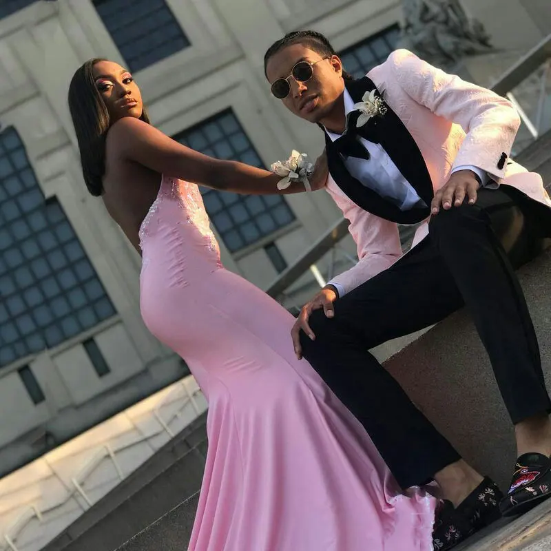 Mens Suits for Wedding White Slim Fit Terno Masculino Blazer Costume Homme Mariage Groom Tuxedo 2Piece Coat Pants Prom Party | Мужская