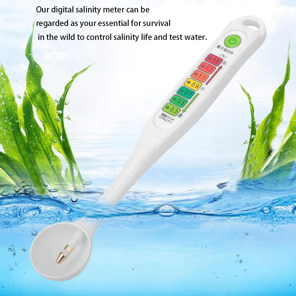 

Salinometer Waterproof Salinity Test Pen Salinity Meter Portable Salinity Meter Salimeter Pen Type For Determination Of Salt
