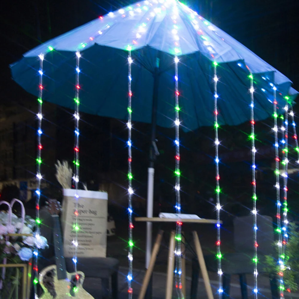 3X3M светодиодный Водопад водонепроницаемый метеоритный дождь струна светильник