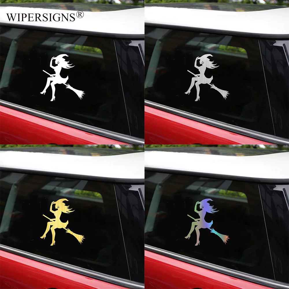 Виниловые наклейки на бампер автомобиля с изображением ведьмы|Наклейки
