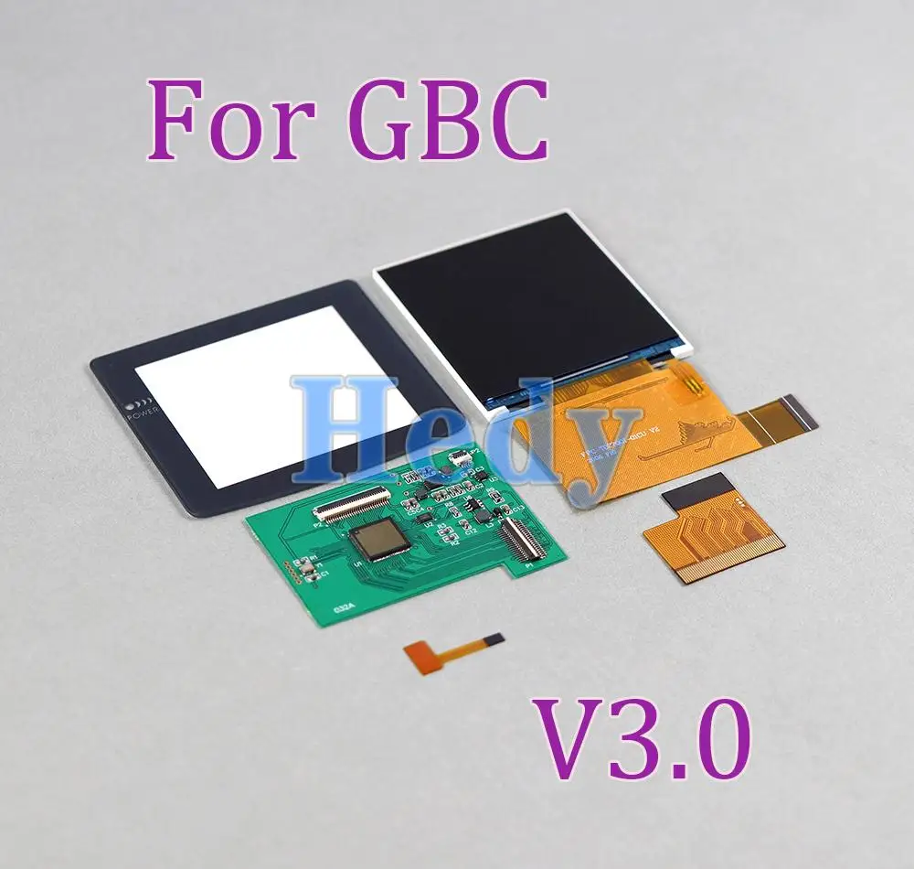 

1set FOR GBC Easy to install 2.6 " IPS high brightness LCD screen is suitable for Nintendo Gameboy Color GBC With Logo