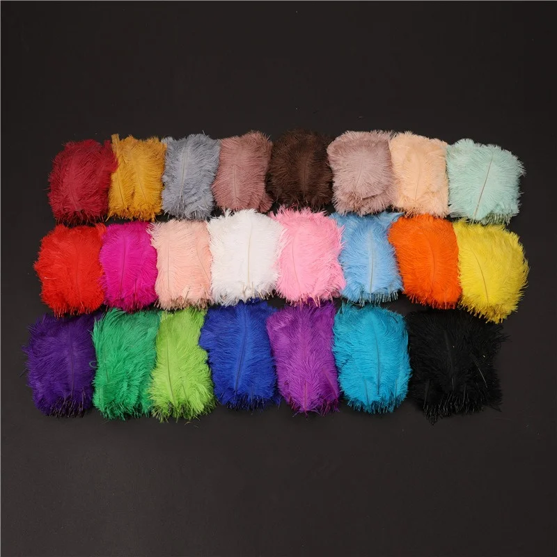 

New 10Pcs/lot Ostrich Feather 15-20CM DIY feathers for needlework plumas crafts Jewelry Making Wedding decoration Partys plumas
