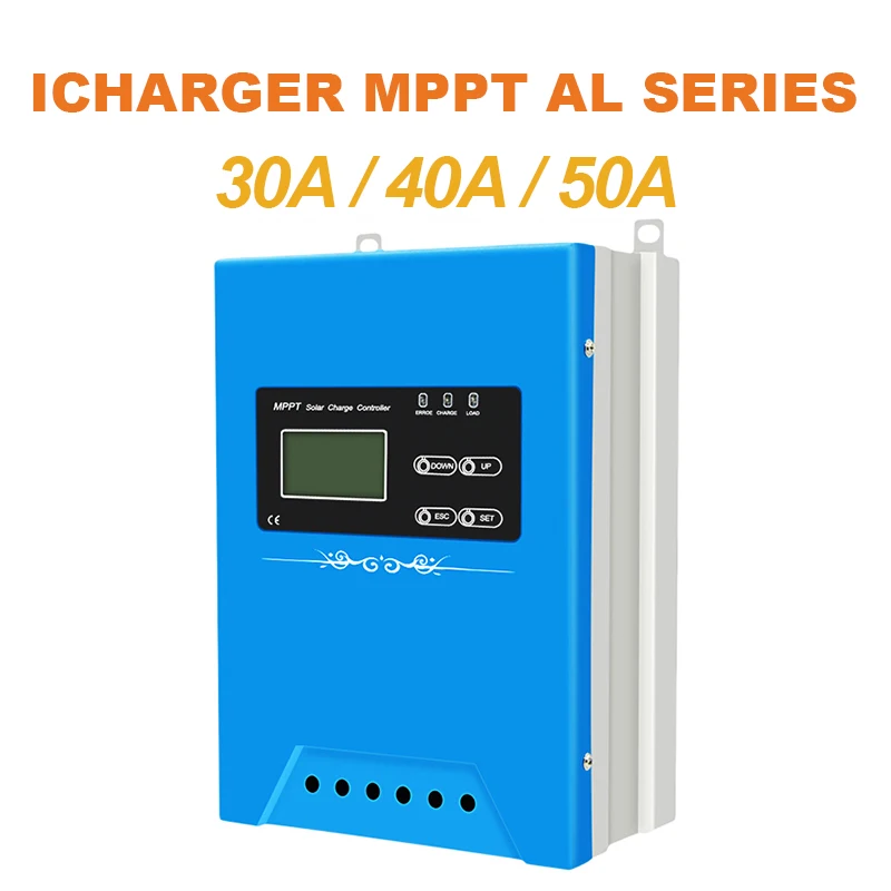 MPPT Контроллер заряда солнечной батареи 30A 40A 50A 12 В 24 в 48 батарея системы