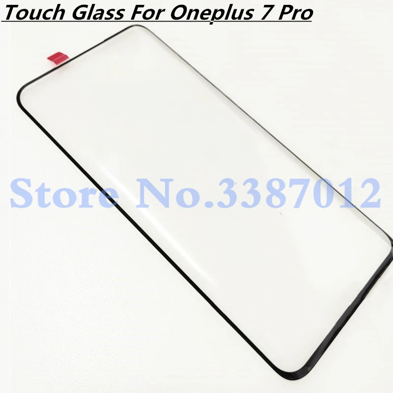 Фронтальное стекло для Oneplus 7 Pro One Plus Oneplus7 сенсорный экран LCD внешняя панель линзы ремонт запасных частей.